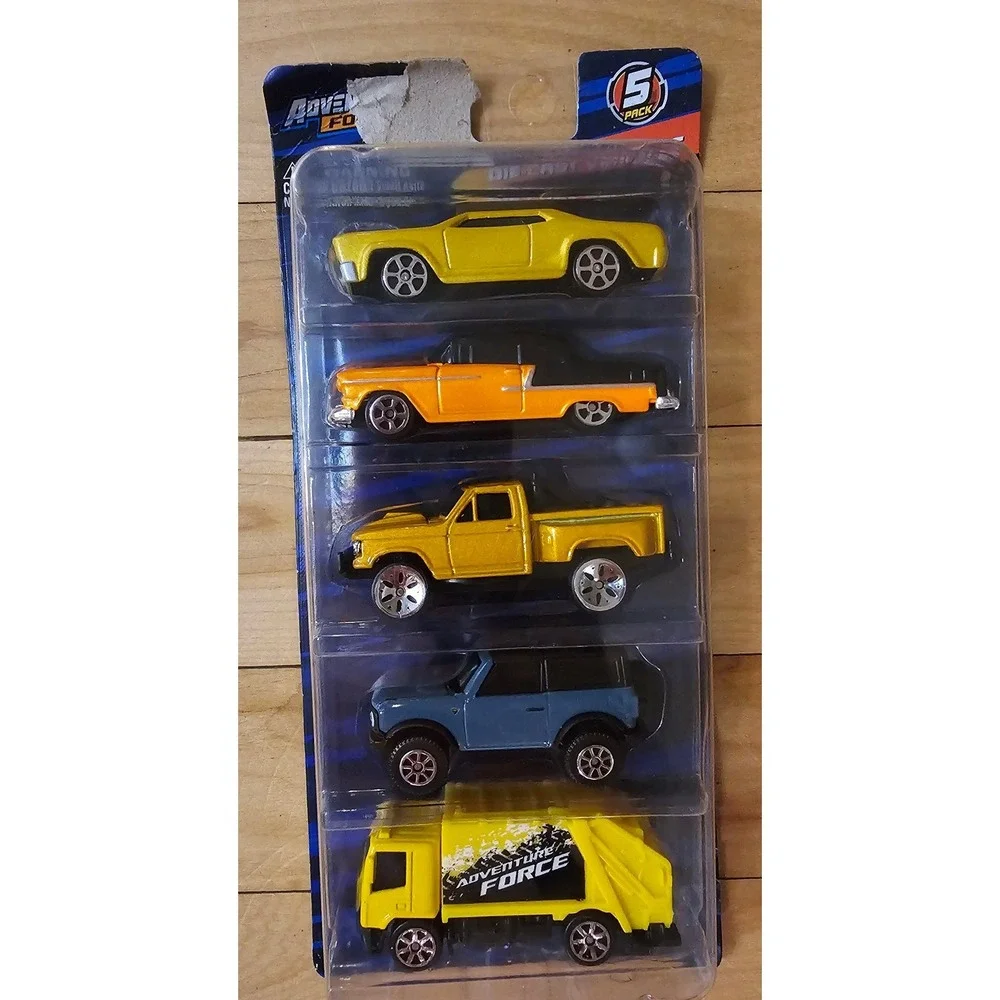 Adventure Force 5 Pack Die-Cast Vehicles Maisto Licensed Toy Cars Trucks Set New